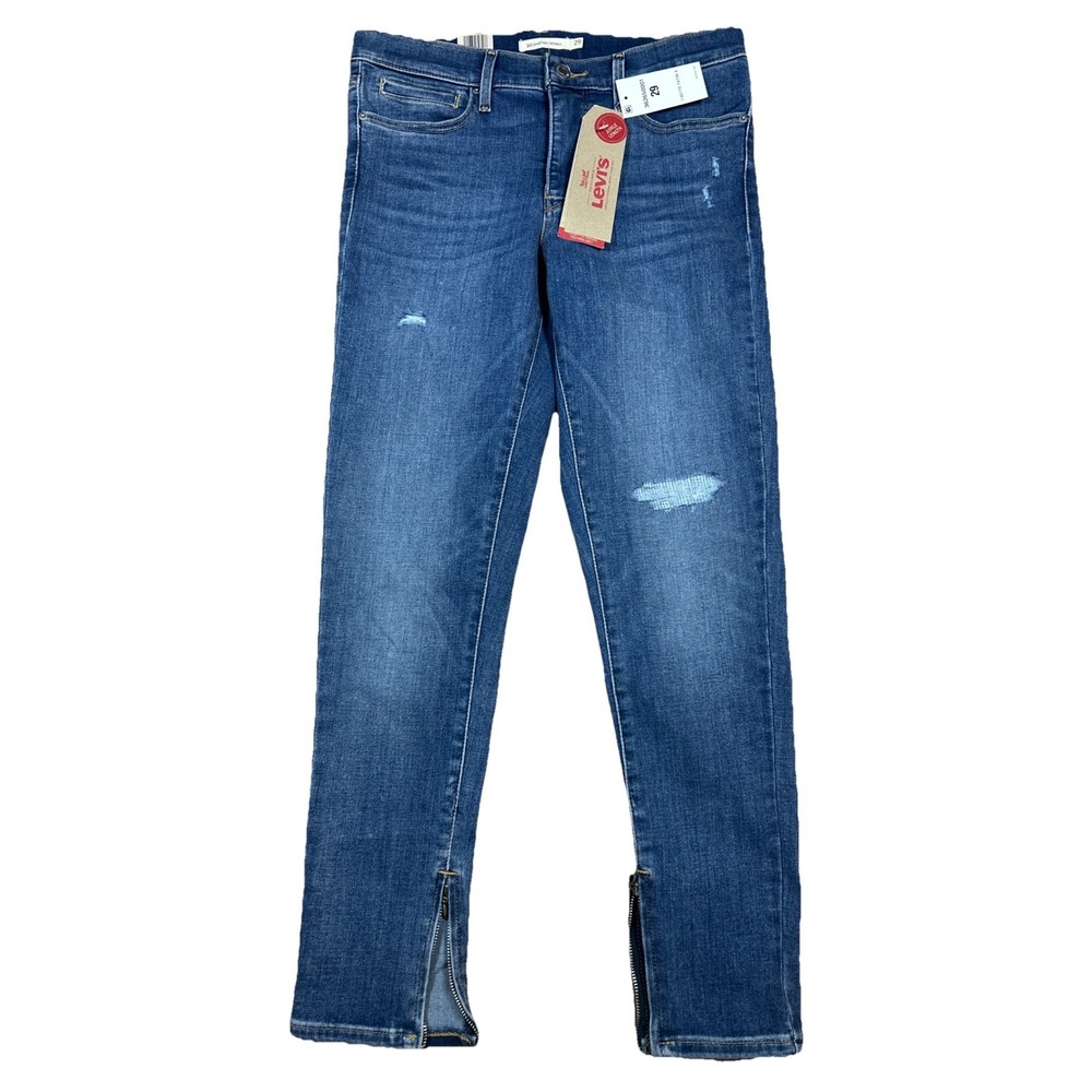 NWT Levi's 311 Shaping Skinny Ankle Length Womens 8| W29 Stretch Zipper Hems